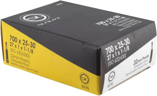 Miniatura 25 de Sunlite Tubos de bicicleta de válvula Presta estándar