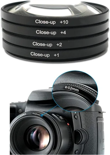 Miniatura 2 de Kit de filtro de primer plano de 4 piezas de 2.283 in (+1, 2, 4, 10 dioptras) para Samyang Cine 1.378 in T1.5 Lente Cine asférica gran angular