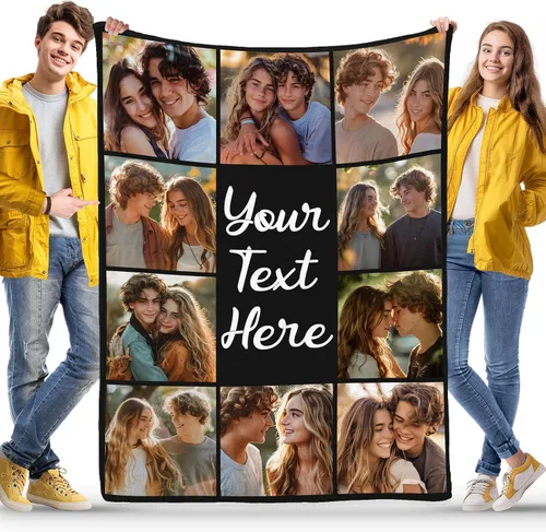 Miniatura 89 de Manta personalizada con foto/texto, manta con imagen personalizada, regalos de amor, regalos personalizados para parejas para novio, novia, esposa