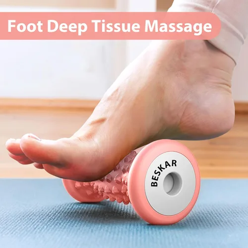 Miniatura 2 de BESKAR Rodillo de masaje para pies para alivio de fascitis plantar, herramienta portátil de reflexología, rodillos de masaje de punto de presión