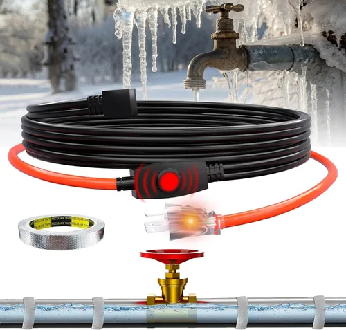 Miniatura 10 de Tubo, cable térmico con termostato Heat It HISD, 6 pies, negro