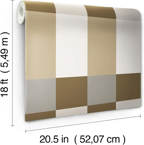Miniatura 5 de RoomMates Emily Rayna Neutral Framework - Papel pintado para despegar y pegar, RMK12735PLW