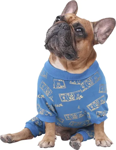 Miniatura 17 de iChoue - Pijamas y monos para mascotas, traje de cuerpo entero para perros medianos y grandes como para Corgi, Shiba Inu, Bulldog francés, Pug