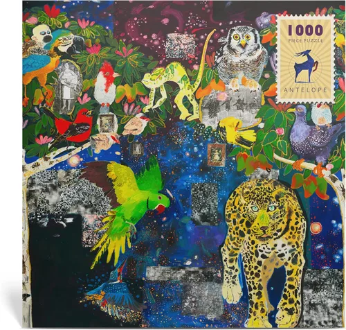 Miniatura 6 de Antelope - Rompecabezas de 1000 piezas para adultos, rompecabezas de cantantes de la selva de 1000 piezas por Enzhao Liu, 16.50 x 33.15 pulgadas