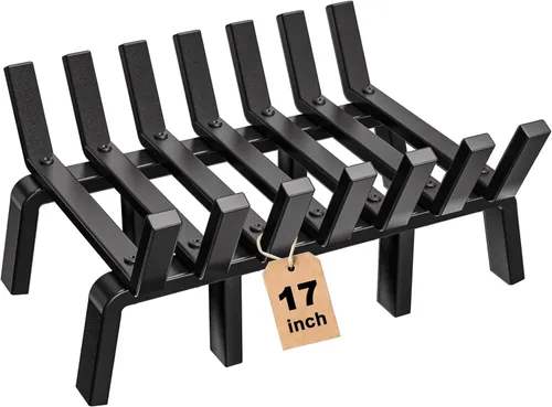 Miniatura 10 de Rejilla de hierro forjado para chimenea de interior de 3/4 pulgadas de acero macizo para uso en exteriores. Herramientas para crear un fuego