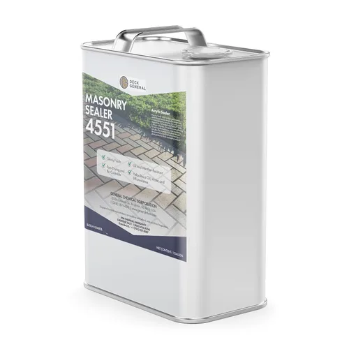 DeckGeneral Sellador acrílico de mampostería 4551 - Sellador de pavimentador de patio para ladrillos y piedras naturales - Sellador hidrofóbico para