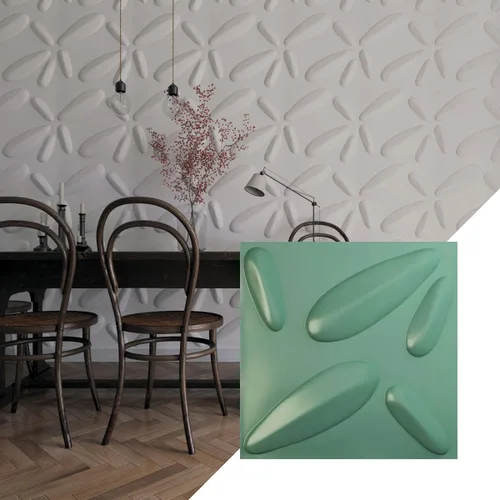 Miniatura 29 de Ekena Millwork 19 5/8 pulgadas de ancho x 19 5/8 pulgadas de alto, pétalo EnduraWall decorativo 3D, cobre envejecido (cubre 2.67 pies cuadrados).