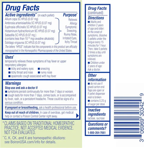 Miniatura 9 de Boiron AllergyCalm On the Go para aliviar la alergia y la fiebre del heno síntomas de estornudos, secreción nasal y picazón en los ojos o garganta