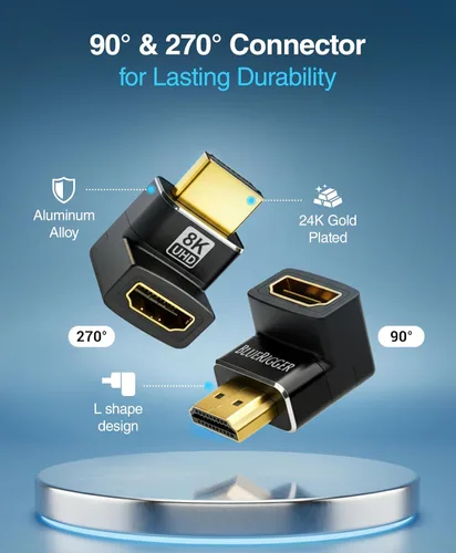 Miniatura 7 de BlueRigger Adaptador HDMI de 90 y 270 grados