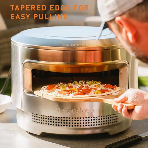 Miniatura 2 de Solo Stove Pala de Pizza de Bambú Tabla de Servir de Madera, Pala de Pizza con Capas de Bambú Laminado, Accesorio para Hornos de Pizza Pi