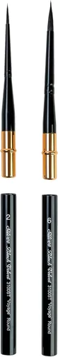 Miniatura 18 de Silver Brush Limited WC-3000S - Juego de acuarela Master de terciopelo negro, juego de 3 pinceles, forro de escritura tamaño 1, tamaño de lavado