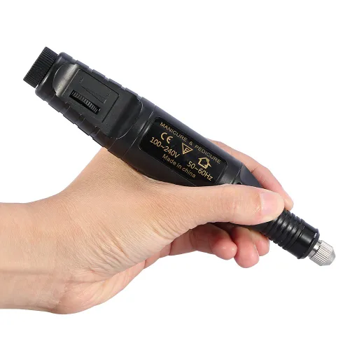 Miniatura 2 de Taladro de uñas eléctrico portátil profesional 100-240V manicura pedicura lima kit de taladro con bandas de lijado para uñas de gel acrílico