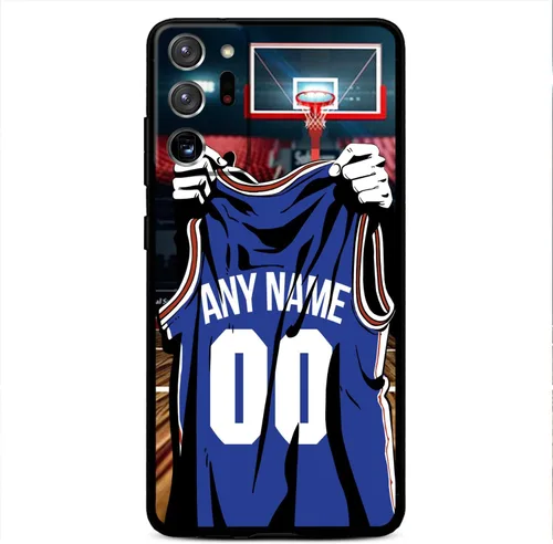 Miniatura 12 de Nombre y número personalizados, camiseta de baloncesto de Los Ángeles, funda de silicona líquida para Samsung Galaxy Note 20/20 Ultra 10 Pro Note 9