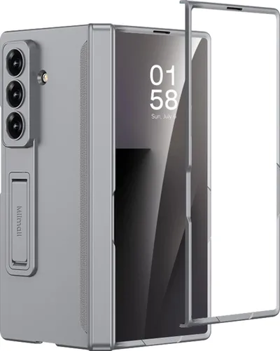 Miniatura 19 de Miimall Funda compatible con Samsung Galaxy Z Fold 5, [bisagra magnética de protección completa] [protector de pantalla integrado]