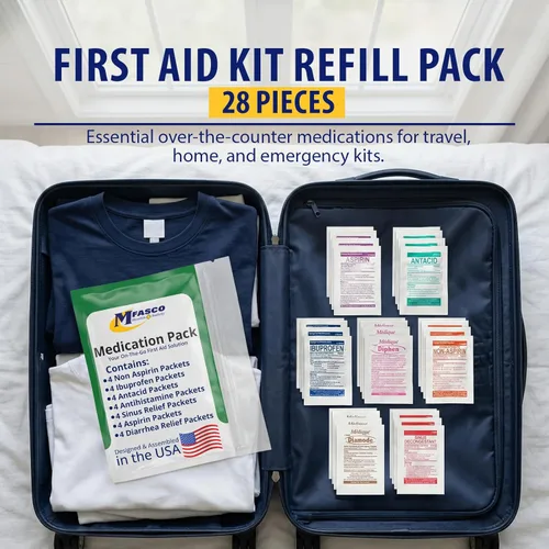 Miniatura 4 de Kit de primeros auxilios Suministros de recambio Paquete de medicamentos para rellenar kits pequeños o viajar