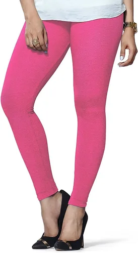 Miniatura 29 de ladyline Leggings Churidar elásticos de algodón para mujer Extra largos de longitud completa de cintura alta Talla regular y grande Pantalones