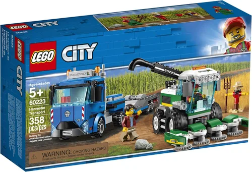 Miniatura 4 de LEGO City Great Vehicles Harvester Transport 60223 Kit de construcción (358 piezas)