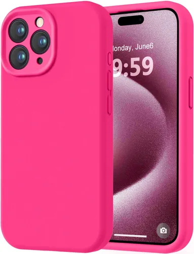 Miniatura 83 de LOVE 3000 Compatible con Funda para iPhone 15, [Cámara de Cobertura Completa de Silicona Suave] [Protección contra Caídas de 8 pies], Forro de Negro