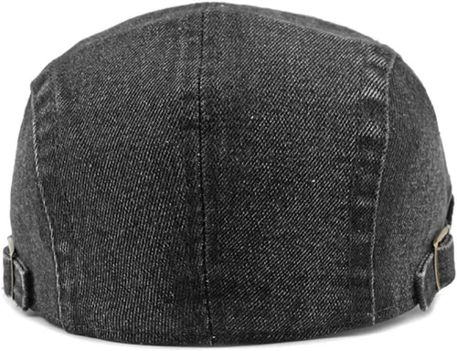 Miniatura 5 de Gorra de Newsboy para hombre, ajustable, plana, Ivy Gatsby, gorra de conducción de cabbie, transpirable, de algodón, gorra de golf