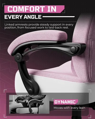 Miniatura 8 de GTPLAYER Silla para videojuegos, silla de computadora con reposapiés y soporte lumbar para adultos, asiento reclinable grande y alto giratorio