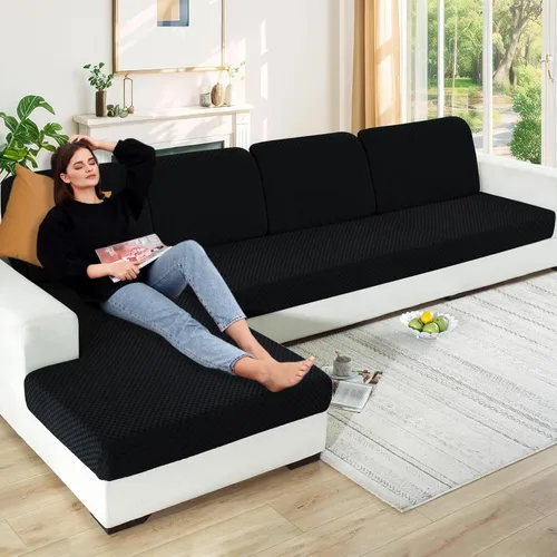 Miniatura 75 de YEMYHOM 【Liquidación】 Fundas Elásticas para Cojines de 1 Pieza, Fundas de Cojín de Asiento para Sofá y Silla, Funda Suave de Sofá de Repuesto