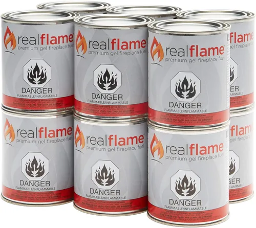 Gel combustible Real Flame, 12 unidades, Blanco