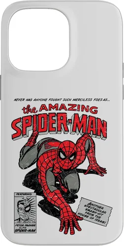 Funda Marvel Spider-Man de cómic retro para iPhone 14 Pro Max