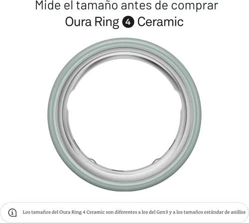 Miniatura 2 de Anillo Oura 4 Cerámico - Marea - Talla 8 - Comprueba la talla antes de comprar Tide
