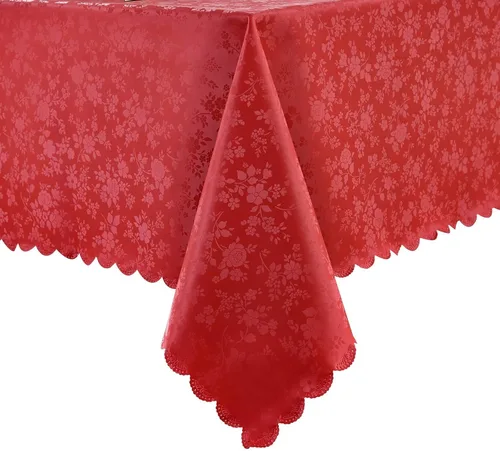 Miniatura 47 de Romanstile Mantel de poliuretano resistente a las manchas y a las arrugas, mantel para comedor/fiesta/camping interior y exterior, lavable, de Flor