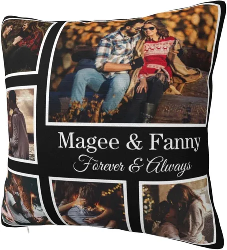 Miniatura 2 de Funda de almohada personalizada con foto de pareja con imagen personalizada con tus seres queridos, regalos personalizados con foto, regalos