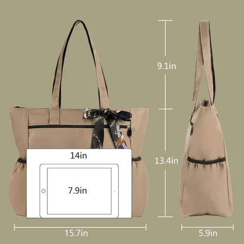 Miniatura 88 de CLOUDMUSIC Bolsa de hombro para enfermeras, profesores, trabajo, gimnasio, viajes, playa, mujeres, con gran capacidad, impermeable