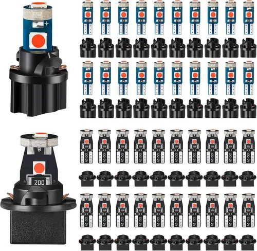 Miniatura 8 de BBTO 20 Set T5 T10 LED Bulbs Dash Lights with Twist Socket Instrument Dashboard Light LED Bulbs for Interior Car Lights Dashboard Instrument Panel