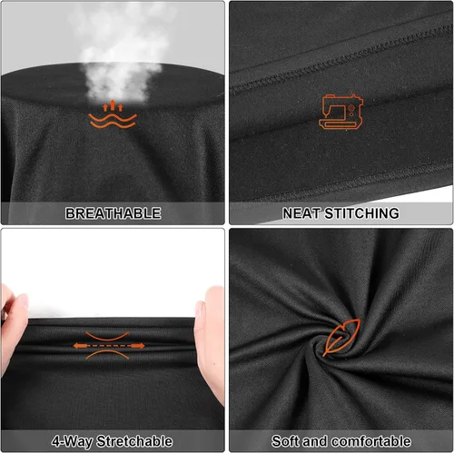 Miniatura 3 de Patelai Juego de 3 ropa interior térmica para hombre, capa base cálida de invierno, cuello en V, forro polar térmico para clima frío