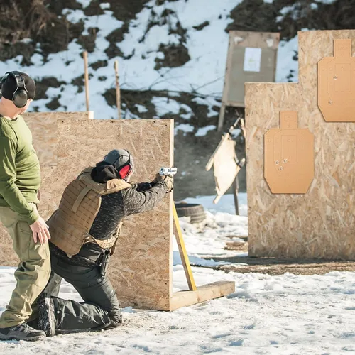 Miniatura 7 de Hungdao 40/100 Piezas Objetivos de Cartón IPSC para Tiro Objetivos de Silueta Clásica para el Campo de Tiro Práctica Táctica Competiciones
