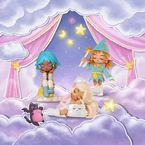 Miniatura 5 de POP MART Lil Peach Riot Sleepover Series Cajas Ciegas de Figuras, Figuras de Acción de Diseño Aleatorio, Juguetes Coleccionables para Decoración
