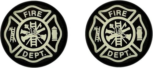 Kustom Cycle Parts Firefighter Cross Smoked Bullet Brake/Turn Blinker - Cubiertas para lentes de luz de señal compatibles con Harley Davidson Street