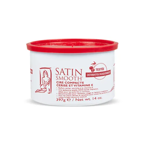Miniatura 16 de Cera depilatoria en crema de lujo Satin Smooth - Cera suave para cara y cuerpo, depilación profesional para piel sensible, cabello grueso y rizado