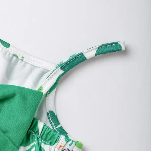 Miniatura 87 de Vestido de verano para niños pequeños, con diseño de dinosaurio, sin espalda, con lazo, vestido de playa de cumpleaños