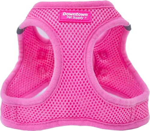 Miniatura 15 de Downtown Pet Supply Arnés para perro sin tirones, tamaño X-Grande, color caqui - Arnés ajustable con tela de malla acolchada y ribete reflectante