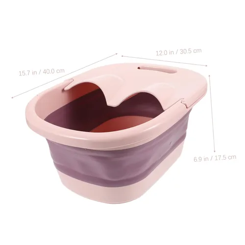 Miniatura 9 de 1 pieza de baño de pies de viaje para pies de baño de pies spa cubo de pies balneario de pies bañera masajeador de pies para pies bañera multiusos