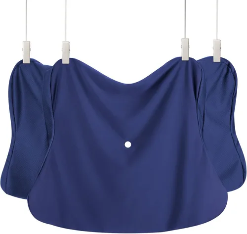 Miniatura 25 de Almohada cervical para aliviar el dolor de cuello, almohada ergonómica refrescante de espuma viscoelástica con funda de almohada de seda de hielo