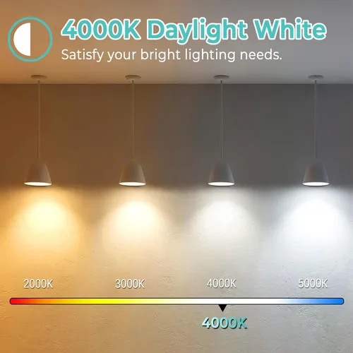 Miniatura 3 de Brightever Bombillas LED E26 Edison equivalentes a 60 W, ST58 de 6 W, súper brillantes, 4000 K, luz diurna neutra, bombillas vintage, bombillas