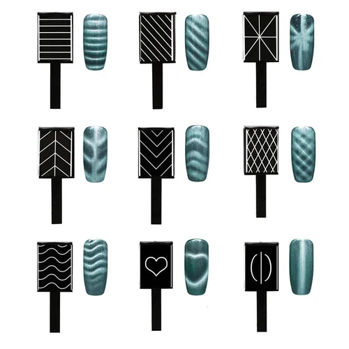 Miniatura 6 de 5 imanes de ojos de gato 3D para uñas, ojos de gato, esmalte magnético de uñas de gel, bolígrafo magnético de doble cabeza, imanes de manicura