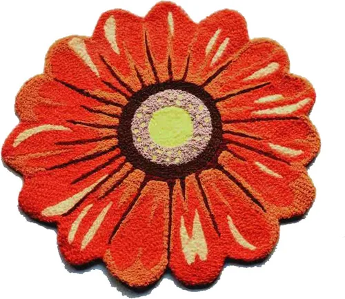 IYOTIRUG Alfombra de bienvenida linda alfombra personalizada hecha a mano alfombra creativa flor puerta Mat dormitorio estera lavable antideslizante
