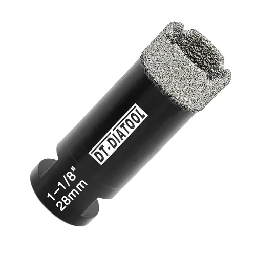 Miniatura 13 de DT-DIATOOL Broca de núcleo de diamante de 1/4 pulgada con hilo 5/8"-11 de vacío soldado para baldosas de porcelana, cerámica, gres, mármol, granito