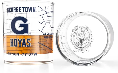Miniatura 41 de Greenline Goods – Vasos de Whiskey de la Universidad Estatal de Michigan Spartans (Set de 2), 10 oz – Logo de Color Completo + Mapa del Campus