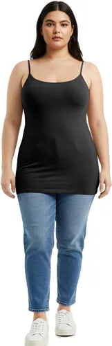 Miniatura 61 de Emmalise Camisola larga casual básica para mujer, con tirantes ajustables, top en capas