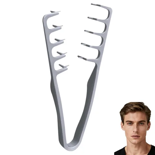 Peine de textura, 2025 mejorado para dar volumen al cabello con dientes anchos, aparatos de peinado de textura esponjosa para hombre
