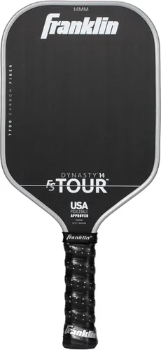 Miniatura 16 de Franklin Sports Palas de Pickleball Pro - Serie FS Tour Fibra de Carbono Cruda T700 - Aprobadas para Pickleball de EE. UU. - Borde Inyectado de Gris