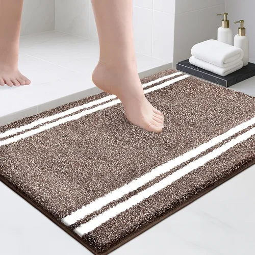 Miniatura 36 de PURRUGS Alfombra de baño antideslizante, lavable a máquina, 20 x 24 pulgadas, en forma de U, súper absorbente y de secado rápido, tapete de baño
